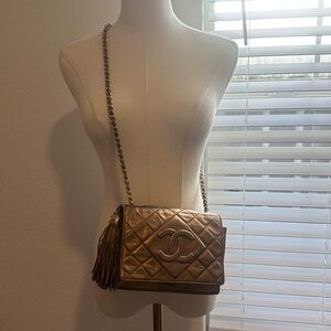 Chanel Metallic Quilted Purse